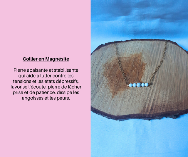 25- Collier en Magnésite