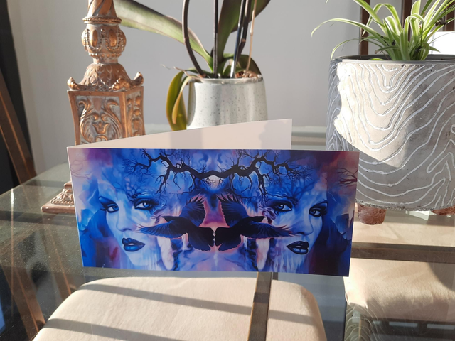 On The Wings Of The Shadows-Greeting Card