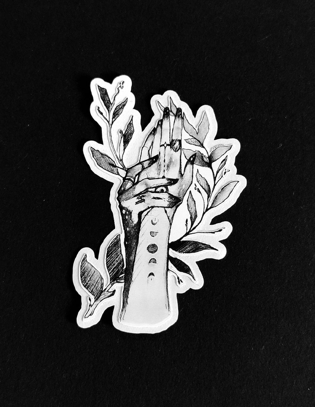 Witch Hands waterproof sticker