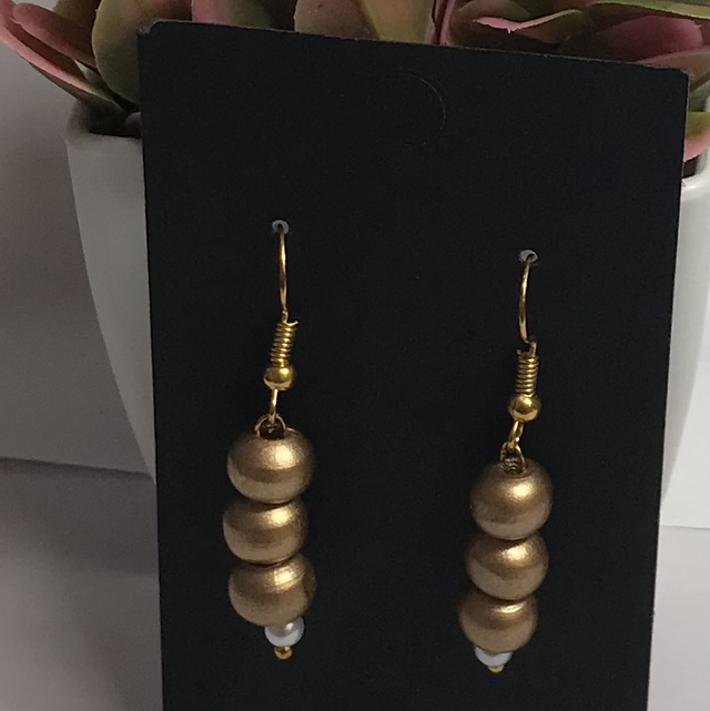 Brown Wood Earrings- BWE4454