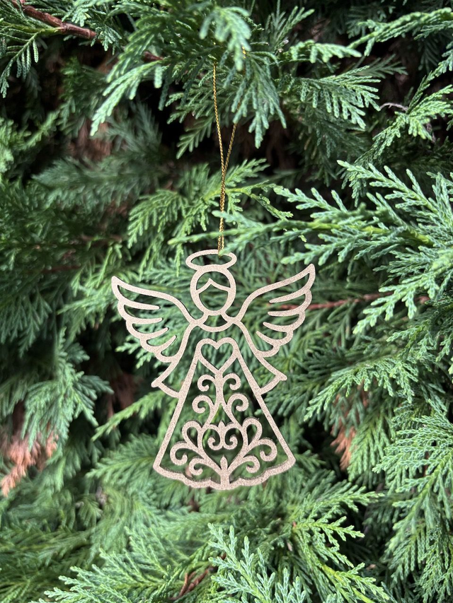 Boule de Noel Ange Or