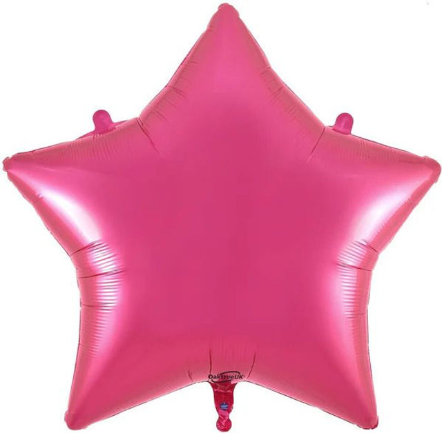 36" FUCHSIA STAR FOIL