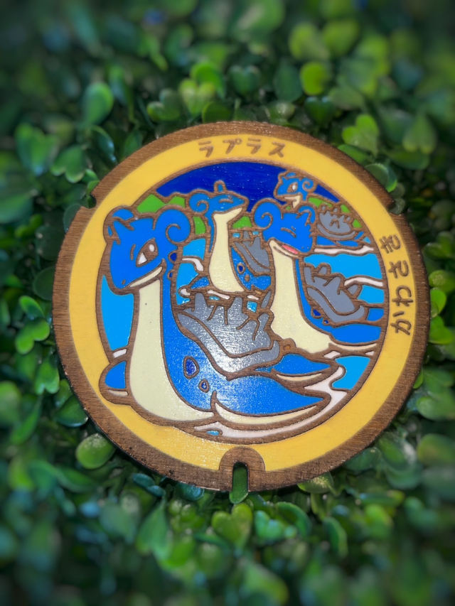 Plaque pokémon lokhlass troupeau.