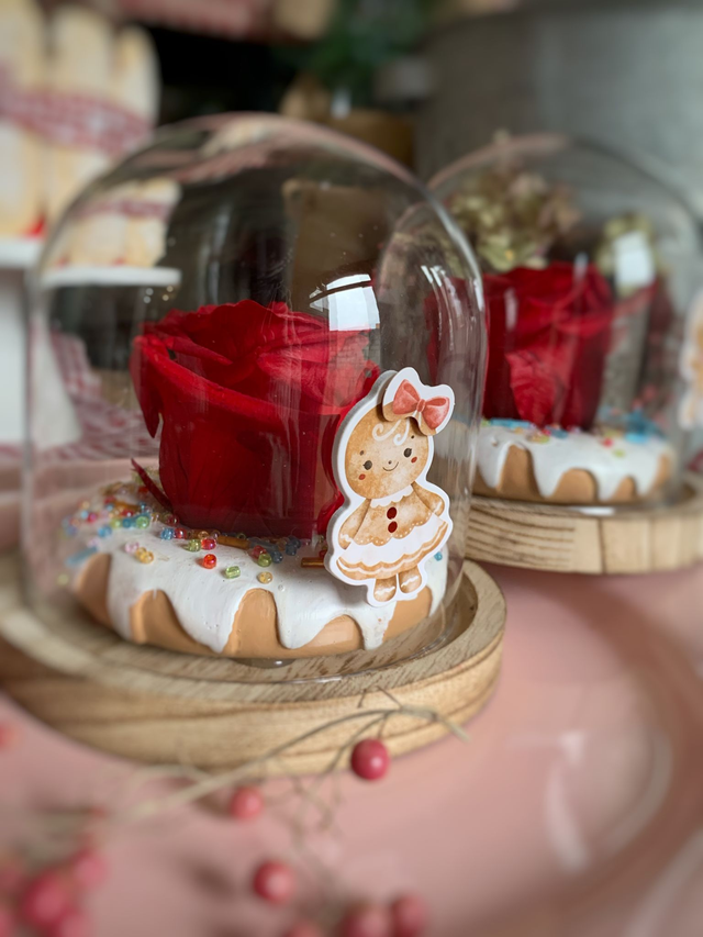 Cloche gourmande – Rose éternelle