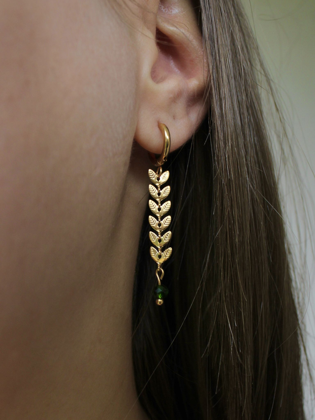 Boucles d’oreilles feuilles 