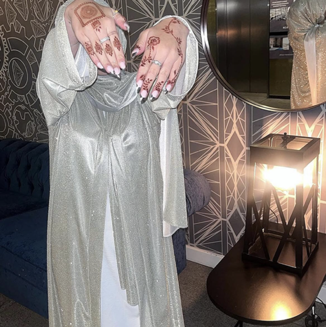 Moonlit Shimmer Abaya