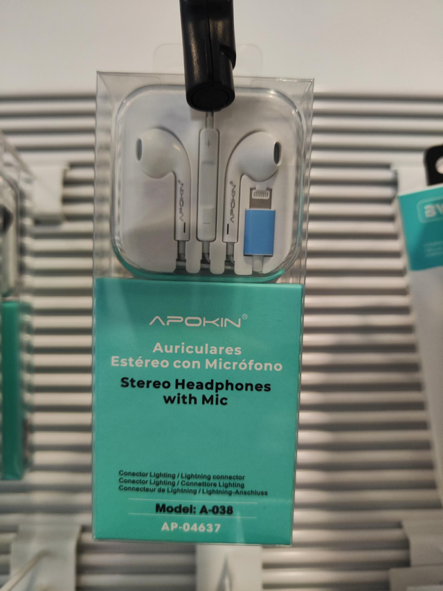 Auriculares con Micro, conector Ligthing 