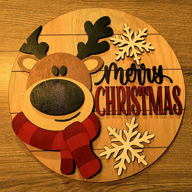 Décoration murale - Le renne de Noël