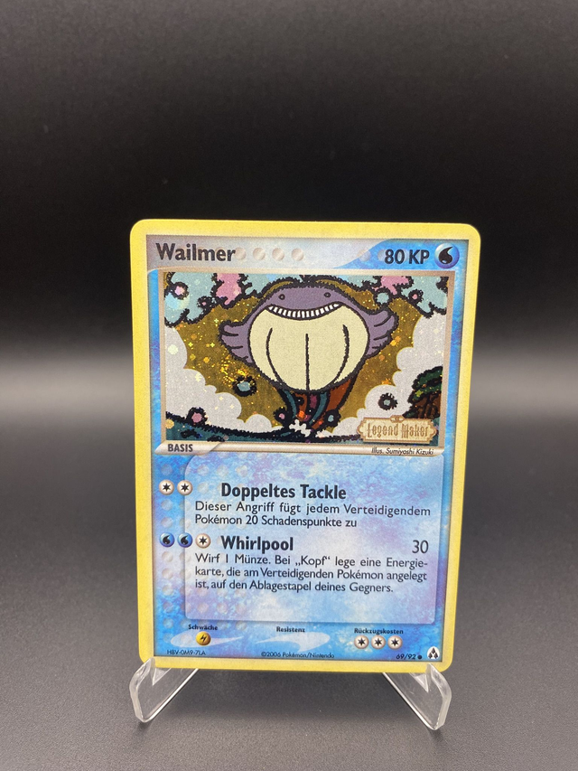Wailmer (69/92) EX Legend Maker - Excellent - DE - Reverse Holo mit Stamp