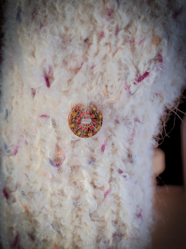 Moufl'taine bouclé et confetti