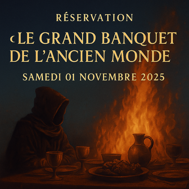 Samedi 01 novembre 2025 - LE GRAND BANQUET DE L'ANCIEN MONDE - Repas spectacle  
