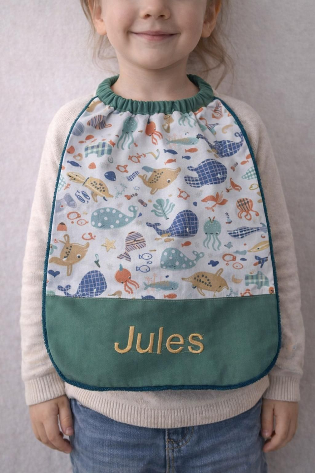 Bavoir maternelle personnalisé 