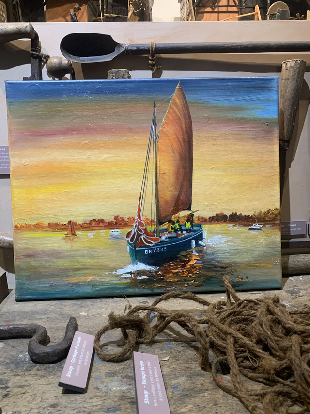 Tableau 50x40 sur toile - Fleur des Îles équipage