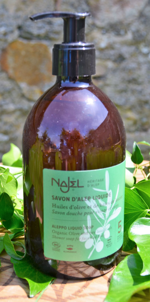 Savon d&#039;Alep Liquide flacon distributeur BIO