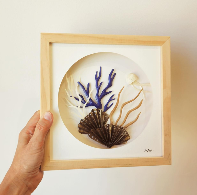 Récif corallien et corail bleu