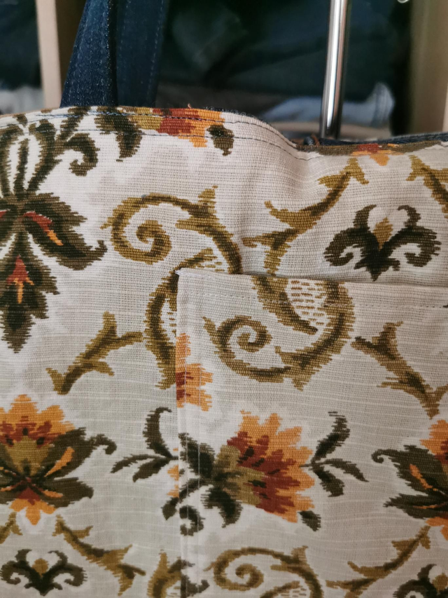 Sac à main #237 - Mariage de jeans et de motif ancien