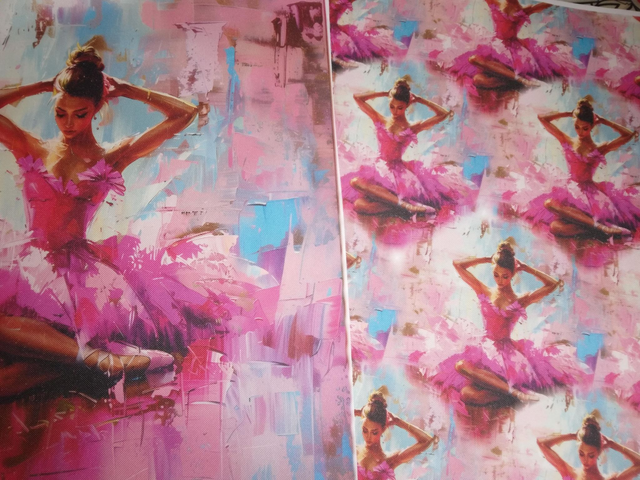 Double Panneau Danseuse en polyester imperméable - 40x40cm