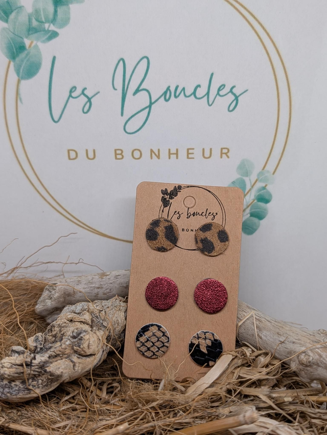 Lot de 3 paires de puces pu029