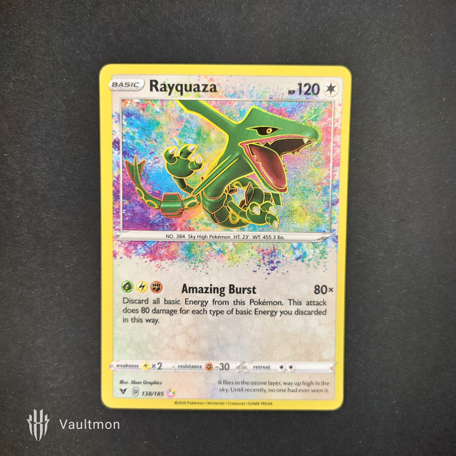 Rayquaza 138/185 SWSH Vivid Voltage Amazing Rare