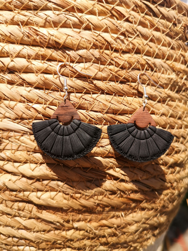 Collection Macramé Bohème - Boucles d&#039;oreilles Cléore 