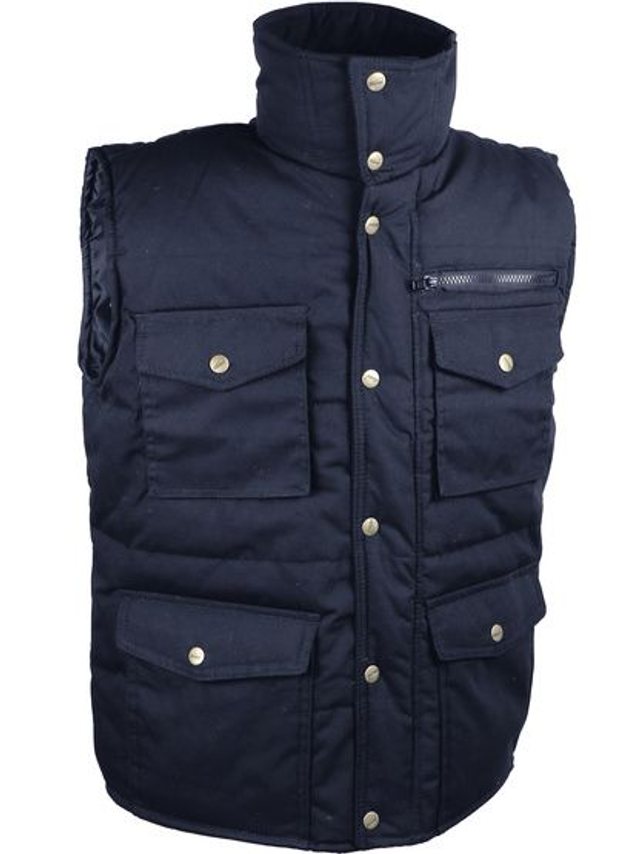 GILET MATELASSE POLYESTER/COTON MULTI-POCHES Type GILSPOR MARINE 