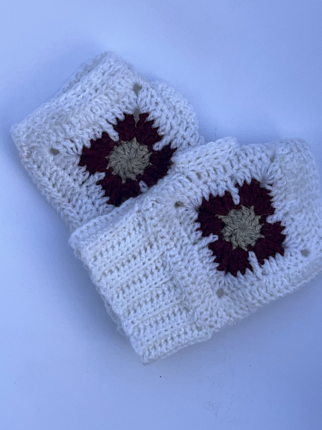 Mitaines crochetées granny