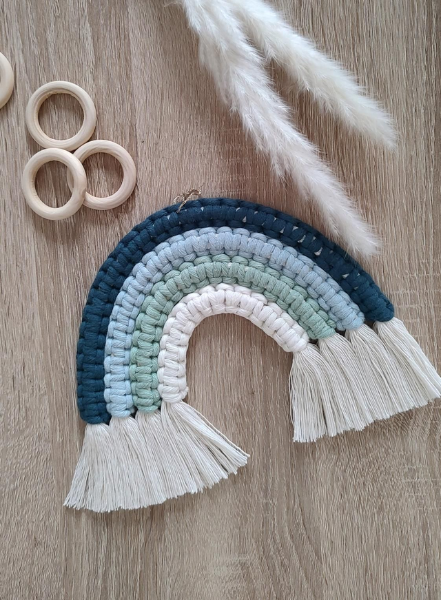 Arc-en-ciel macramé - Déco murale bohème - LAGON