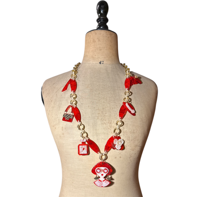 Collana lunga Lady Red 25DN-14