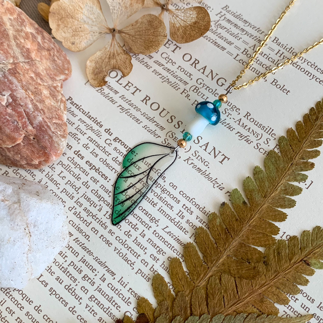 Collier Aube des Songes céladon