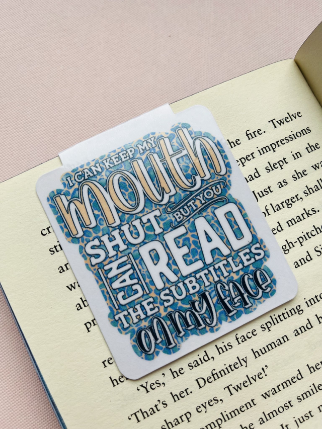 ‘I can keep my mouth shut’ magnetic bookmark