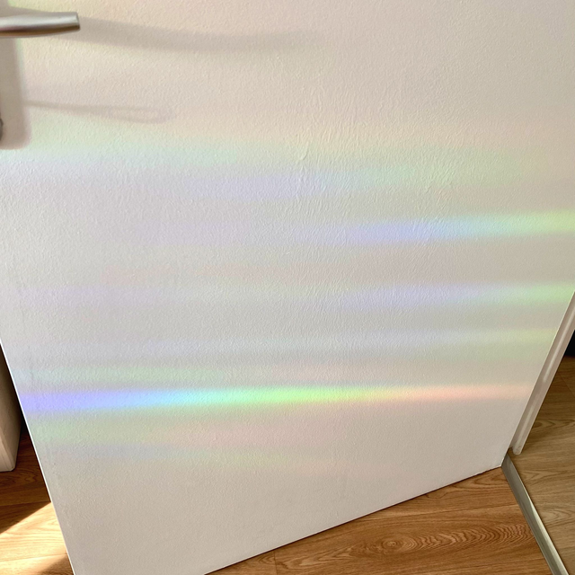 Attrape soleil sticker de fenêtre électrostatique, motif vitrail rose éternelle