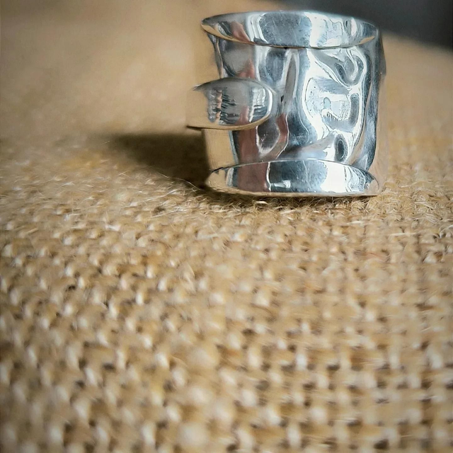 Bague homme en argent massif T64