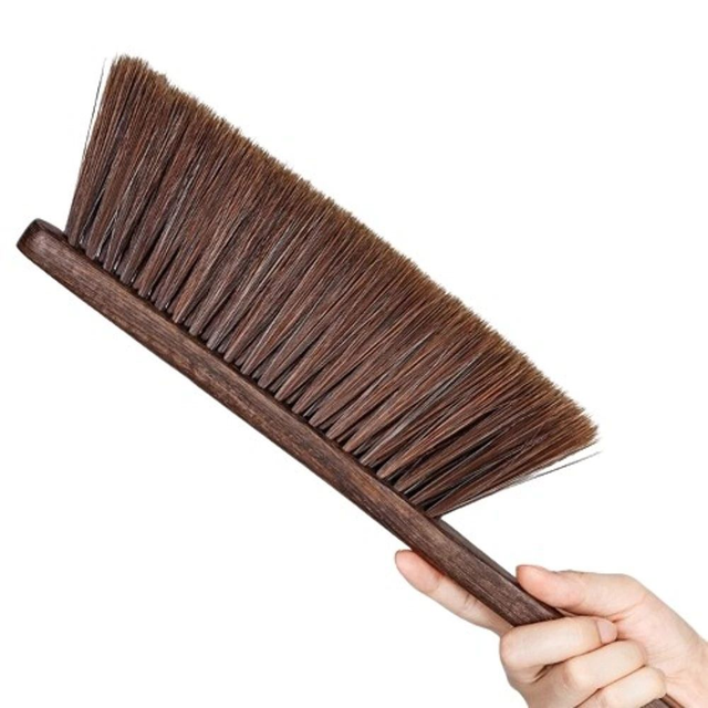 Grande brosse de nettoyage avec manche en bois – Nettoyage facile et efficace pour sols et surfaces