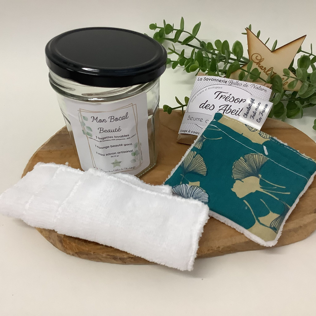 Bocal beauté feuille gingko