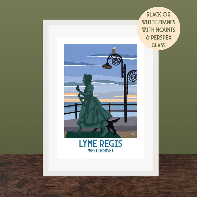 Lyme Regis, Travel Poster Print - Vintage Style Dorset Wall Art