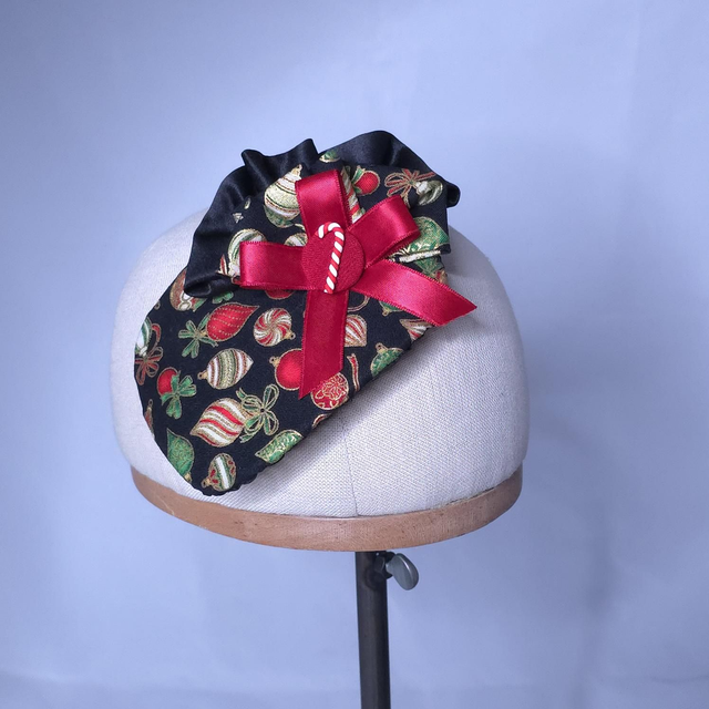 Fascinator rectangle de Noël