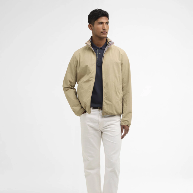 Barbour Reversible Korbel Showerproof Jacket Washed stone