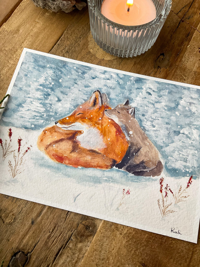 Etreinte hivernale - affiche