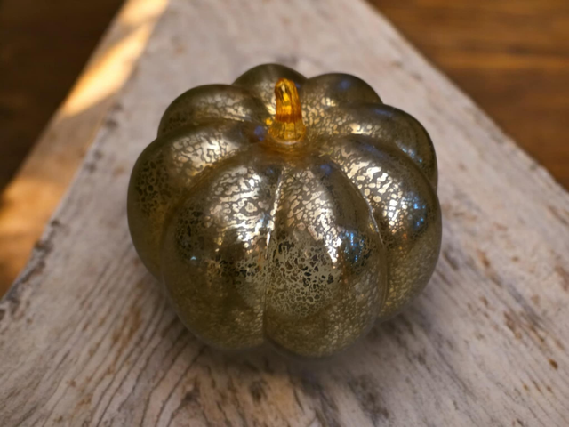 Citrouille en verre led
