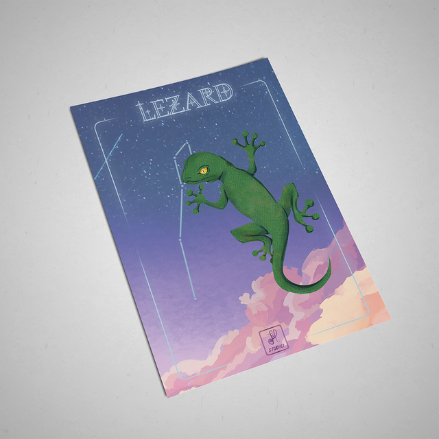 Print A5 : Lézard