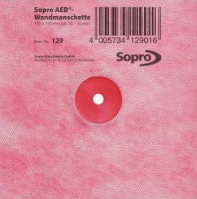 Sopro AEB 129 Wandmanschette 150x150 mm