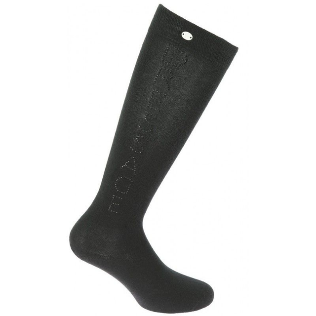 Chaussettes EQUITHÈME "Strass"-noir-35-38