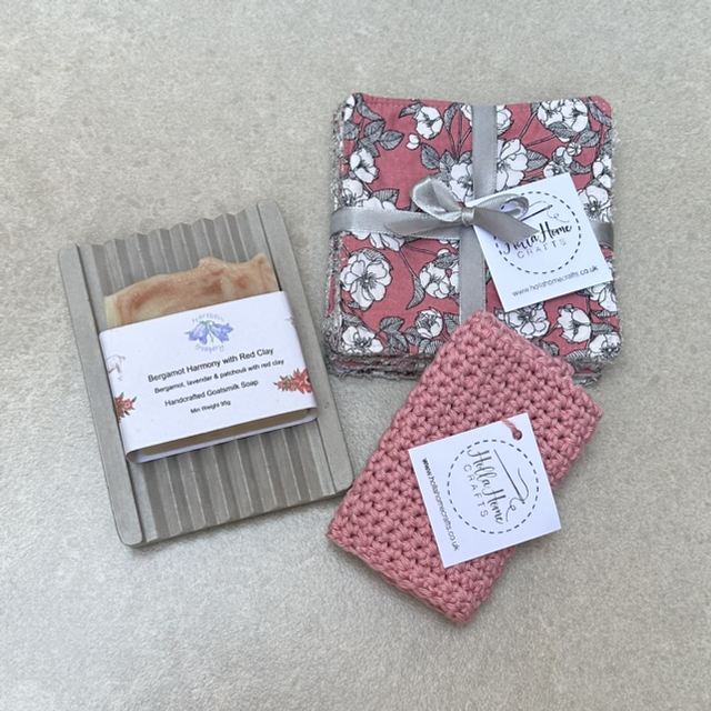 Luxury bathroom gift sets (antique rose or grey) 