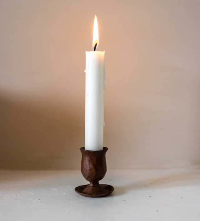 Forged Dinner Candle Holder
