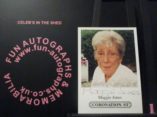Maggie Jones (Blanche Hunt) Authentic Autographed Coronation Street 6x4 Cast Card (1)