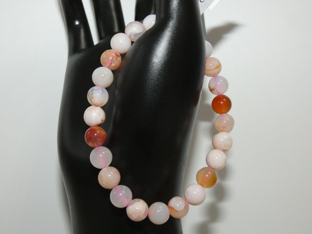 8mm Agate fleur de cerisier A