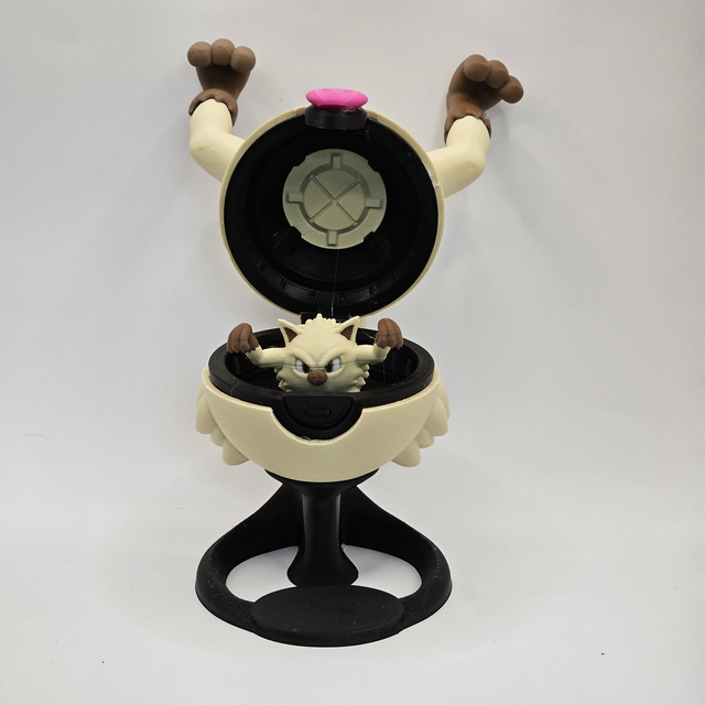 Mankey Pokeball With Stand and Character