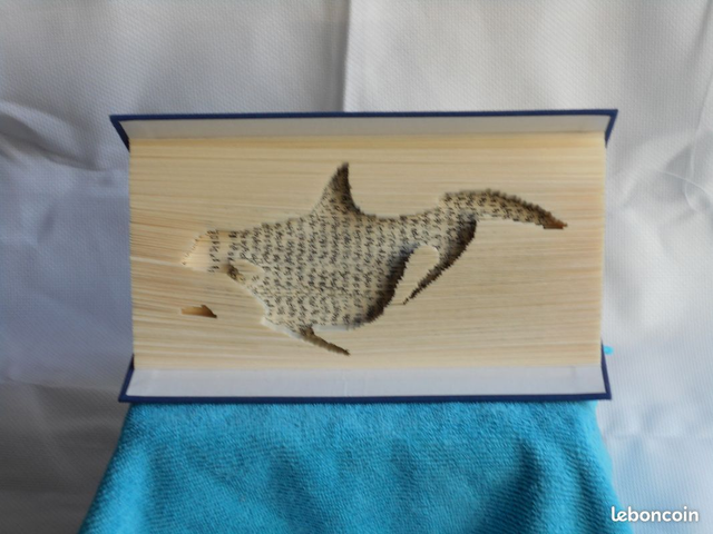 Orque, sculpture sur livre