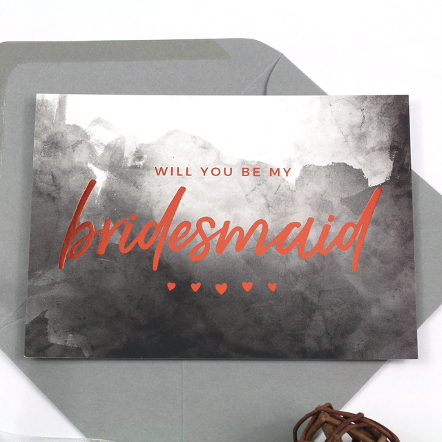 Will You Be My Bridesmaid Proposal Postcard