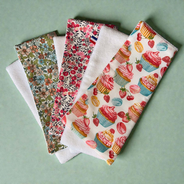 Feuille Essuie-Tout Lavable à l'unité – Micro-fibre & Coton